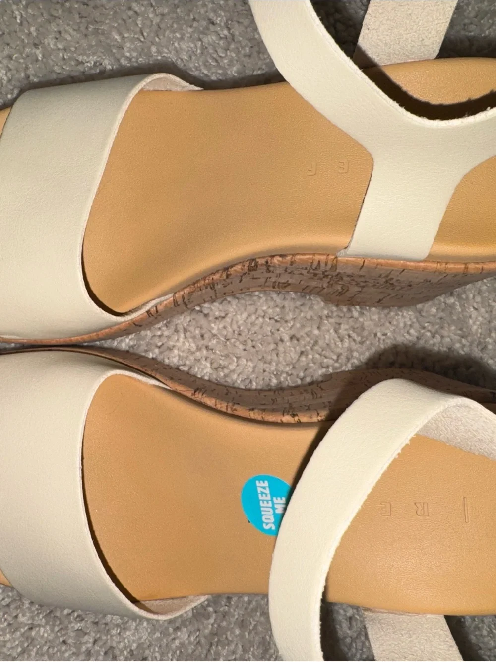Reef Cream Cork Platform Wedge Sandals